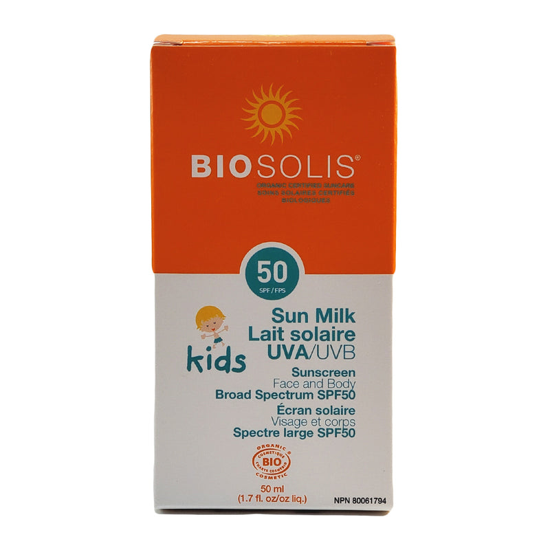 Biosolis Sun Milk Face and Body Sunscreen for Kids SPF 50